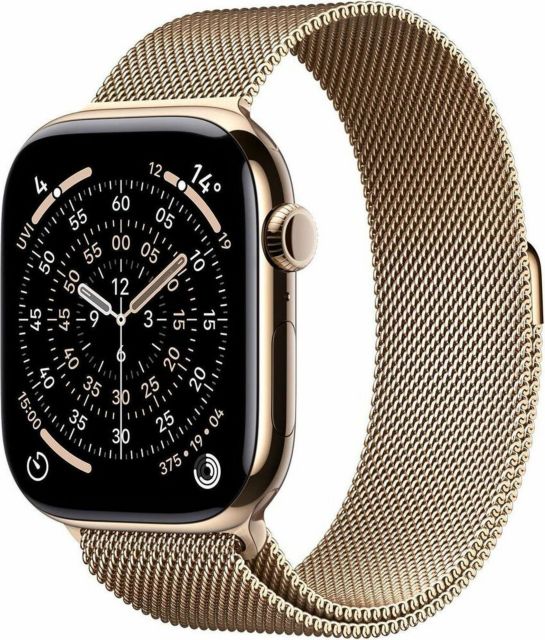 Apple Watch Series 11 GPS + Cellular 46mm Natural Titanium Case with Natural Milanese Loop - M/L
